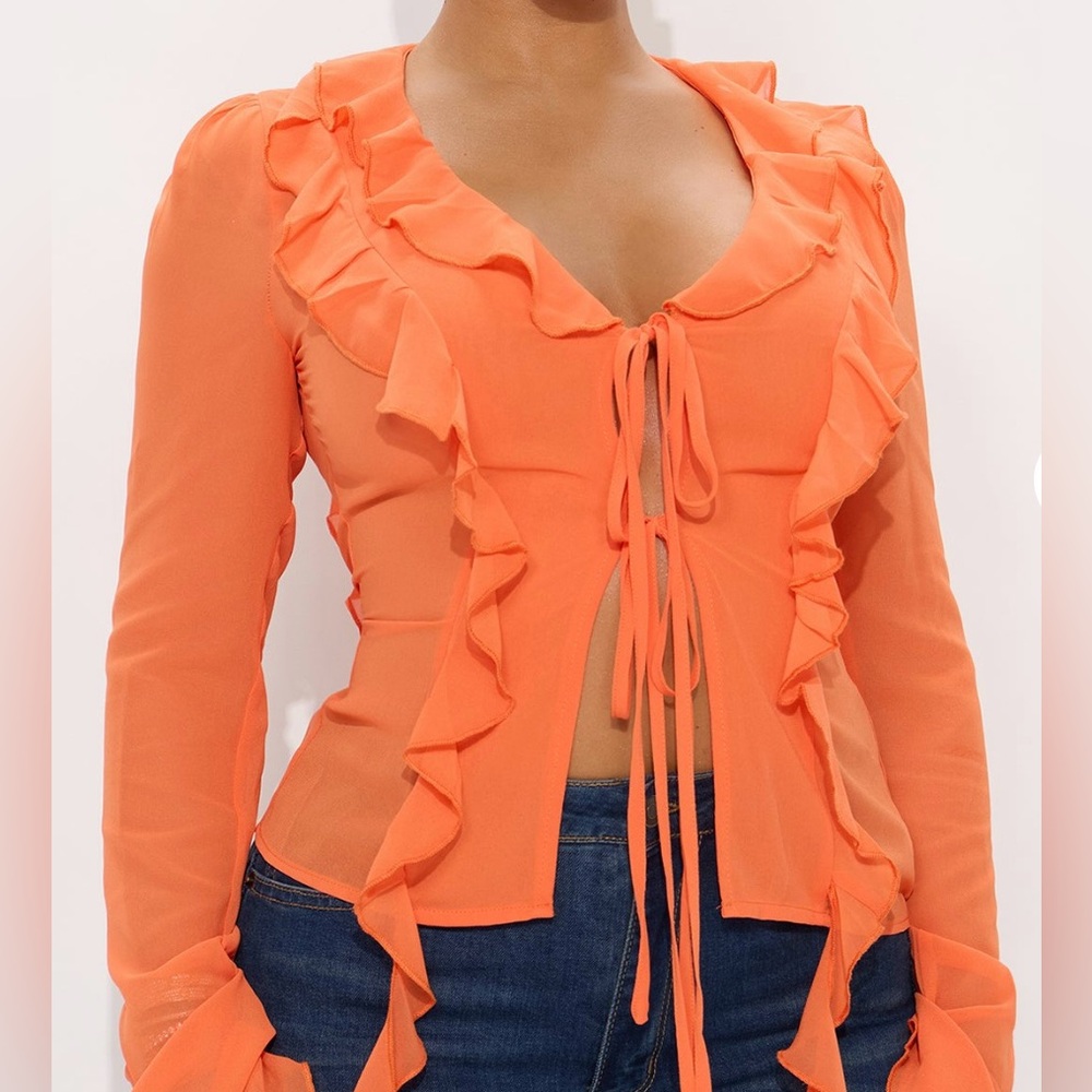 Proper Attitude Chiffon Flyaway Top - Picture 2 of 3